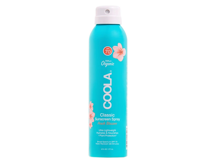 COOLA Organic Classic Body Sunscreen Spray SPF 70 - Peach Blossom 1 COOLA Organic Classic Body Sunscreen Spray SPF 70 - Peach Blossom
