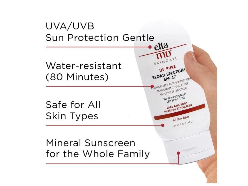 EltaMD UV Pure Broad Spectrum SPF 47 Face And Body Sunscreen 3 EltaMD UV Pure Broad Spectrum SPF 47 Face And Body Sunscreen - Image 3