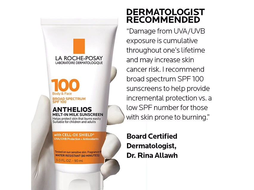 La Roche-Posay Anthelios Melt-in Milk Body & Face Sunscreen SPF 100 6 La Roche-Posay Anthelios Melt-in Milk Body & Face Sunscreen SPF 100 - Image 6