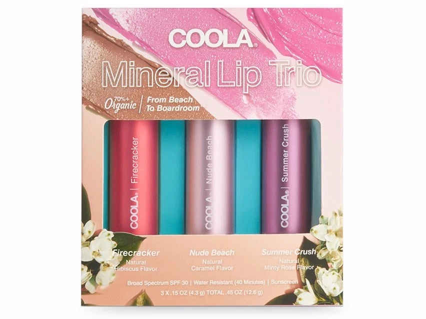 COOLA From Beach To Boardroom Tinted Mineral Liplux Trio SPF 30 4 COOLA From Beach To Boardroom Tinted Mineral Liplux Trio SPF 30 - Image 4